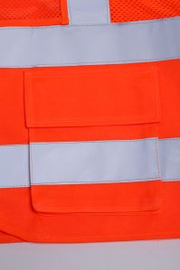 Evion ES-16100 Orange Reflective Safety Jacket