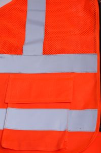 Evion ES-16100 Orange Reflective Safety Jacket