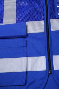 Evion ES-16100 Royal Blue Reflective Safety Jacket