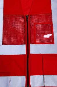 Evion ES-16100 Red Reflective Safety Jacket