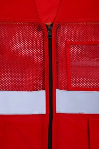 Evion ES-16100 Red Reflective Safety Jacket