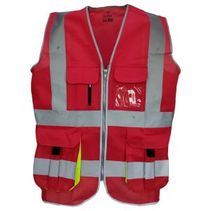 Evion ES-024 Red Reflective Safety Jacket