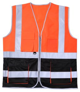 Evion ES-032 OR/BK-L Reflective Safety Jacket