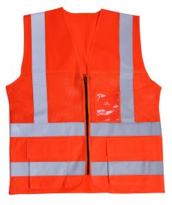 Evion ES-16100 Orange Reflective Safety Jacket