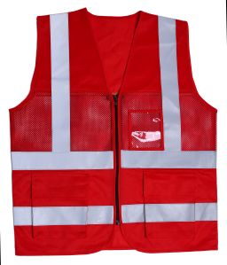 Evion ES-16100 Red Reflective Safety Jacket