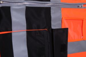 Evion ES-032 OR/BK-L Reflective Safety Jacket