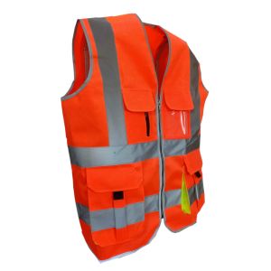 Evion ES-024 Orange Reflective Safety Jacket