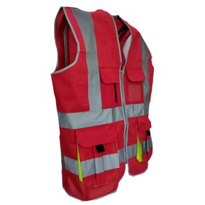 Evion ES-024 Red Reflective Safety Jacket