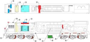 diesel locomotive engine