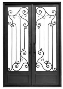 iron Timber Door