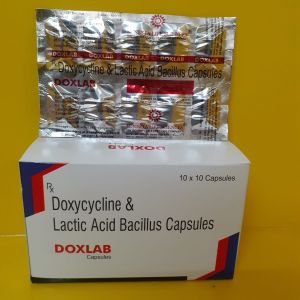 Doxycycline 100mg WITH Lacticacid 5 bacillus DOXLAB Capsules