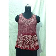 Viscose Ladies Umbrella Batik Top