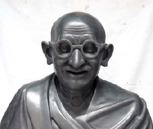 24 Inch Black Marble Mahatma Gandhi Statue