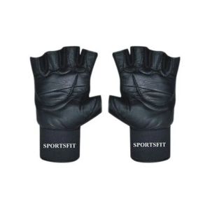 leather gym gloves