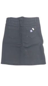 Ladies Black Denim Skirt
