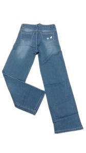 Ladies Blue Faded Denim Jeans