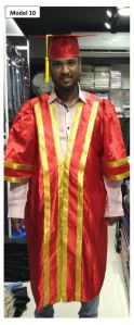Red Traditional Convocation Uniform