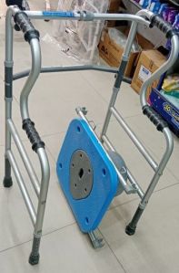 Folding Walker With Commode