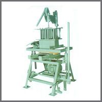 hand operated concrete block making machine