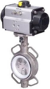 Industrial Pneumatic Actuator Operated Butterfly Valve