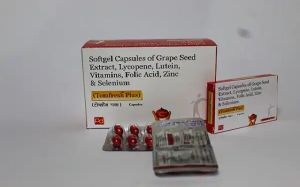 Grape Seed Extract, Lycopene, Lutein, vitamins, Folic Acid, Zinck And Selenium Softgel Capsules