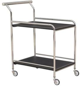 Stainless Steel Serving Trolley