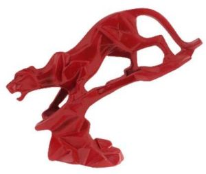 Red Panther Statue