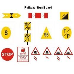 Reflective Railway Sign Board