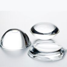 Aspheric optical glass lenses