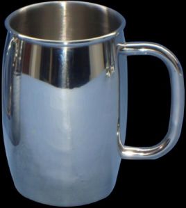 Stainless Steel Plain Look Beer Mug