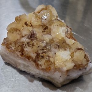 natural citrine stone cluster