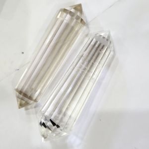 Natural healing double terminated quartz vogel stone points