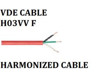 VDE CABLE H03VV F (HARMONIZED CABLE)