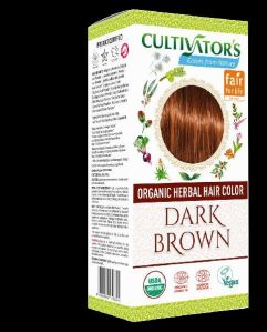 Organic Herbal Hair Color Dark Brown