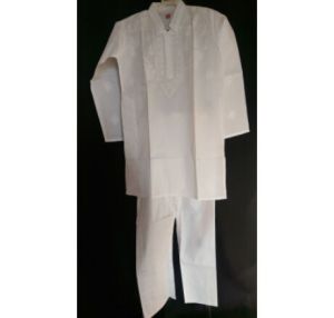 KIA White Cotton Kurta Pajama