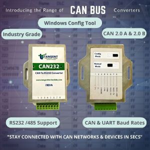 vCAN232 - CAN Bus to RS232/485 Converter (Protocol Converter)
