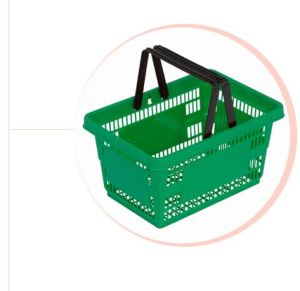 plastic shopping basket