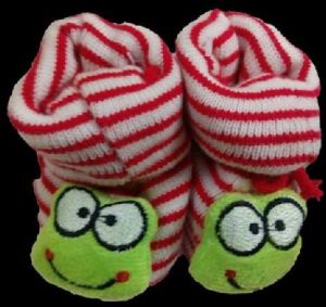 Baby Booties with Cute Face - Pack of 2