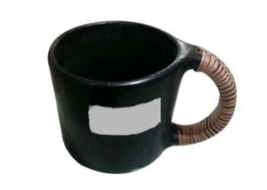 Black Pottery Beer Mug