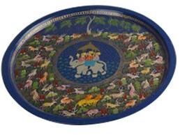 Papier Mache Round Tray