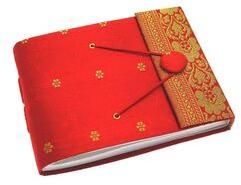 sari fabric covered photo albums