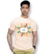 Effit Mixed Colors Light Peach Mega Print T- Shirt