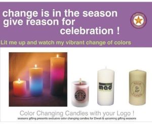 color changing candle