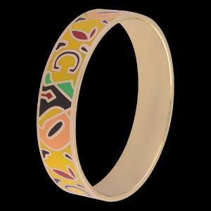 GOLD PLATED FRUITY ENAMEL BANGLE FOR WOMEN