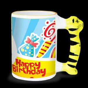 Animal Handle Mug - Tiger