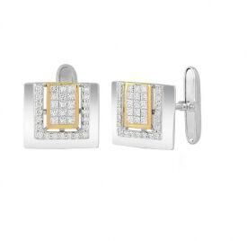 Princess Cut Diamonds Cufflinks