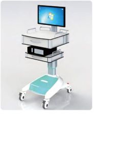 Mild Steel White Medical Cart