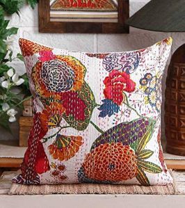 embroidered cotton cushion covers