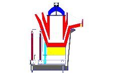 Induction furnaces for pressurized pouring