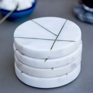 MARBLE INLAY COASTER